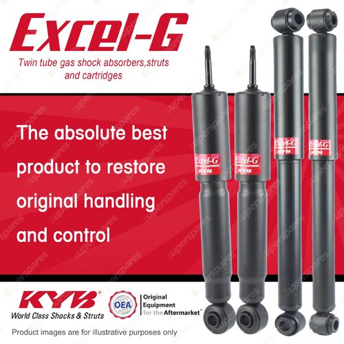 Front + Rear KYB EXCEL-G Shock Absorbers for TOYOTA Hilux LN167 LN172 4WD