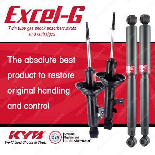 Front + Rear KYB EXCEL-G Shock Absorbers for TOYOTA Hilux GGN15 KUN16 TGN16