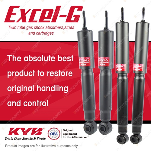 Front + Rear KYB EXCEL-G Shock Absorbers for TOYOTA Hilux LN130 VZN130 KZN130