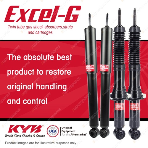 Front + Rear KYB EXCEL-G Shock Absorbers for TOYOTA Hilux Surf KZN185R 3.0 4WD