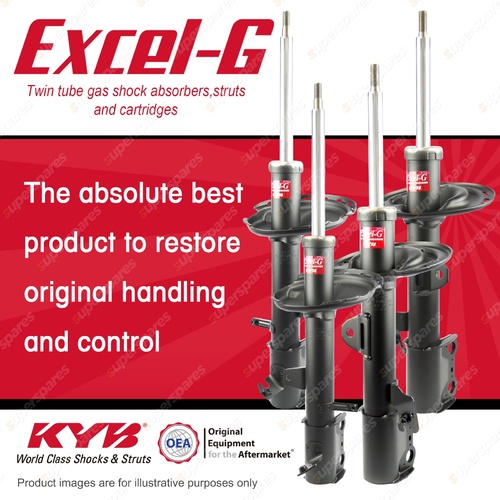 Front + Rear KYB EXCEL-G Shock Absorbers for TOYOTA Kluger GSU40R 3.5 V6 10-14