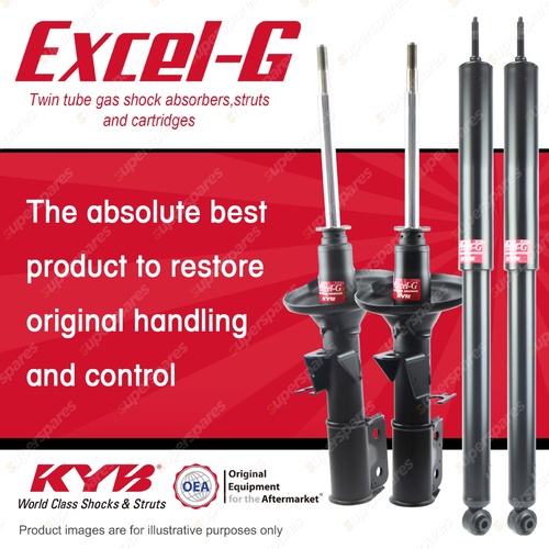 Front + Rear KYB EXCEL-G Shock Absorbers for TOYOTA Lexcen VR VS V6 RWD Sedan