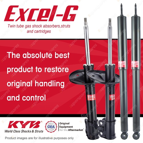 Front + Rear KYB EXCEL-G Shock Absorbers for TOYOTA Rav 4 SXA10R Strut Front