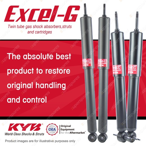 Front + Rear KYB EXCEL-G Shock Absorbers for TOYOTA Spacia YR22 4YEC 2.2 I4 RWD