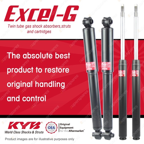 Front + Rear KYB EXCEL-G Shock Absorbers for VOLVO 260 B28E 2.8 V6 RWD Wagon