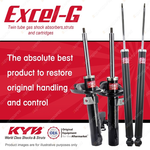 Front + Rear KYB EXCEL-G Shock Absorbers for VOLVO S40 I5 DT5 DT4 FWD Sedan