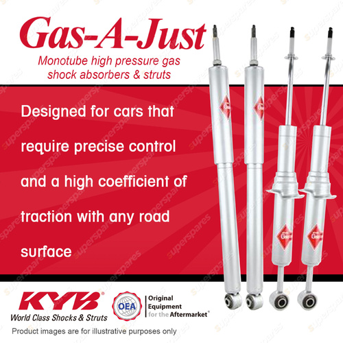 4 Front + Rear KYB Gas-A-Just Shock Absorber for Toyota Tundra USK56L