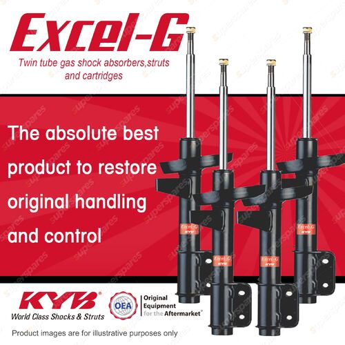 Front + Rear KYB Excel-G Strut Shock Absorbers for Toyota Corolla Sprinter AE110