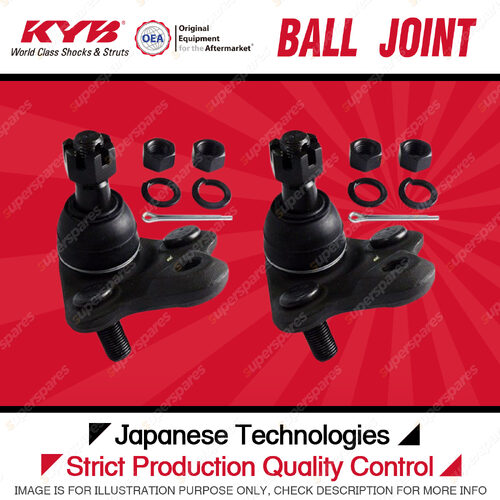 2x KYB Front Lower Ball Joints for Toyota Corolla AE101R AE112R ZZE122R ZZE123R