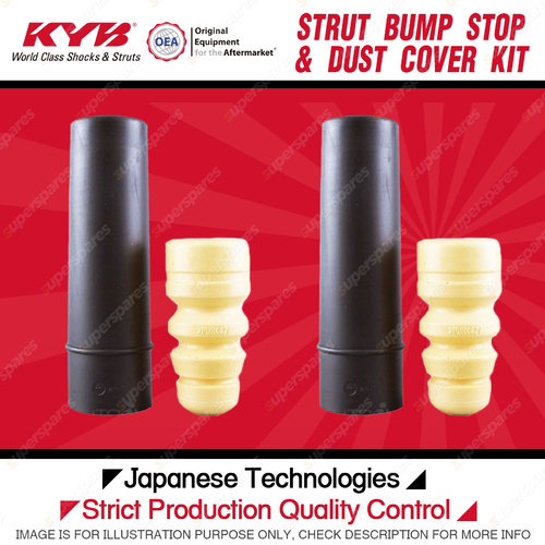 2x Rear Strut Bump Stop + Dust Cover Kit for Kia Rio JB G4ED 1.6L G4EE 1.4L FWD