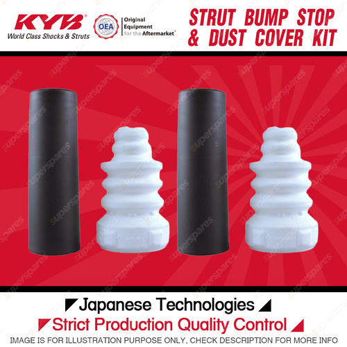 2x Rear KYB Bump Stop + Dust Cover Kit for Skoda Octavia 1Z 4WD All Styles 07-13