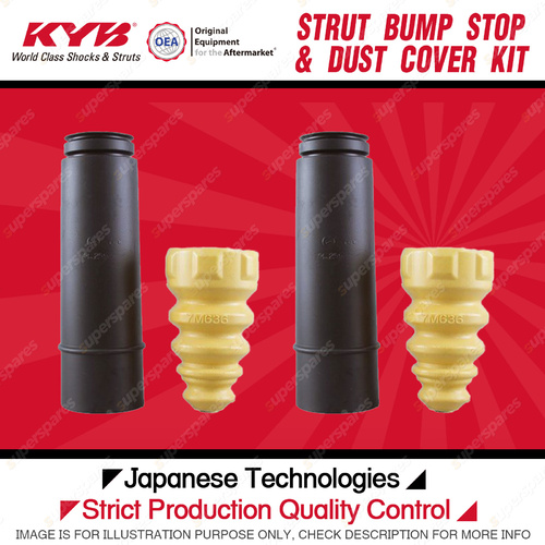 2x Rear KYB Strut Bump Stop + Dust Cover Kit for Audi A3 8P AWD FWD Length 85mm