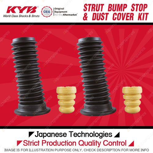 2x Front KYB Strut Bump Stop + Dust Cover Kit for Mazda Mazda 2 DE ZY 1.5 I4 FWD