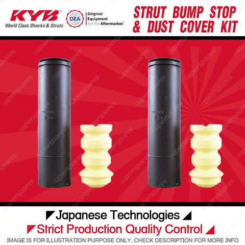 2x Rear KYB Strut Bump Stop + Dust Cover Kits for Renault Clio MK II K4J K7M K4M