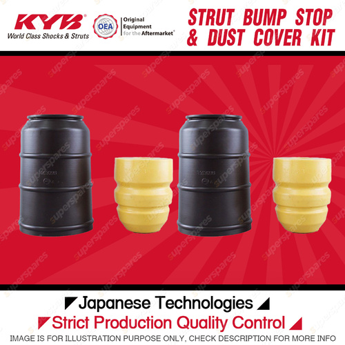 2x Front KYB Strut Bump Stop + Dust Cover Kits for Fiat Ducato 2.5L D4 2.8L DT4