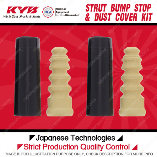 2x Rear KYB Strut Bump Stop + Dust Cover Kits for Skoda Roomster 5J BTS BSW CBZB