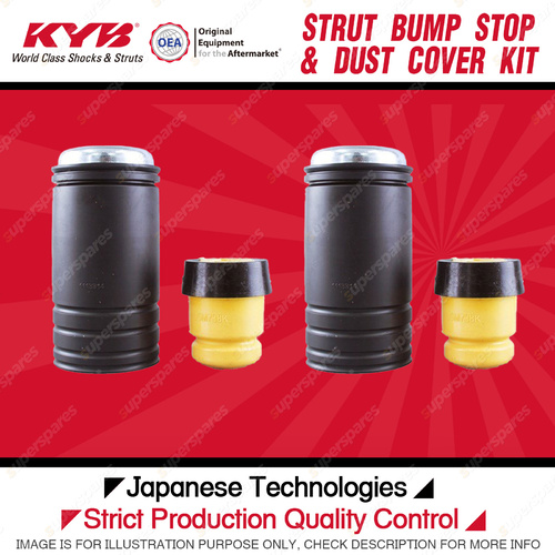 2x Front KYB Strut Rubber Bump Stop + Dust Cover Kit for BMW X5 E70 3.0 3.5 4.4