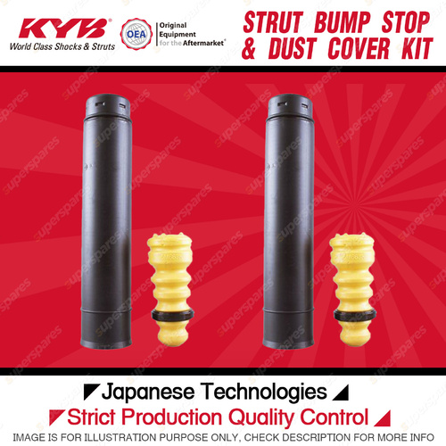 2 Rear KYB Strut Bump Stop + Dust Cover Kit for Ford Focus LW MGDA TXDB PNDA FWD