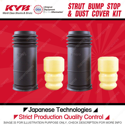 2x Rear KYB Strut Bump Stop + Dust Cover Kit for Volvo V40 1.8 1.9 I4 FWD Wagon