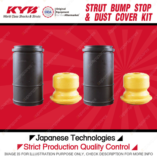 2x Front KYB Strut Bump Stop + Dust Cover Kit for Volvo V40 1.8 1.9 I4 FWD Wagon