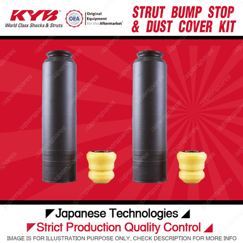 2x Rear KYB Strut Bump Stops + Dust Covers Kits for Opel Zafira ZJ A16XHT A20DTH