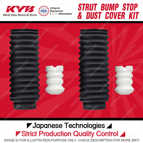 2x Front KYB Strut Bump Stops + Dust Covers Kit for BMW X5 E53 4WD SUV