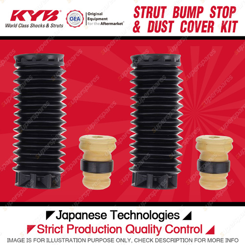 2x Front KYB Strut Bump Stops + Dust Covers Kit for Peugeot 407 RHR RHH 3FZ 3FY