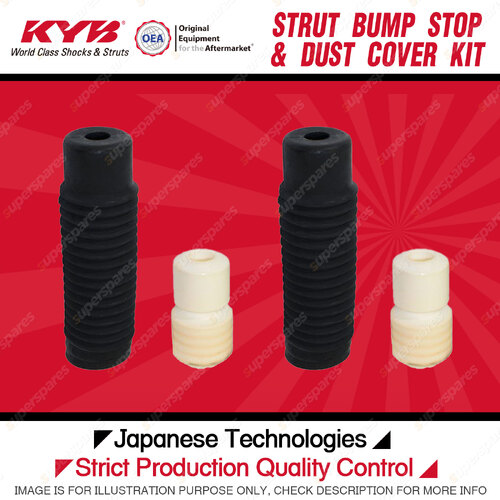 2x Rear KYB Strut Bump Stop + Dust Cover Kit for Mazda 323 Astina Protege BA BJ