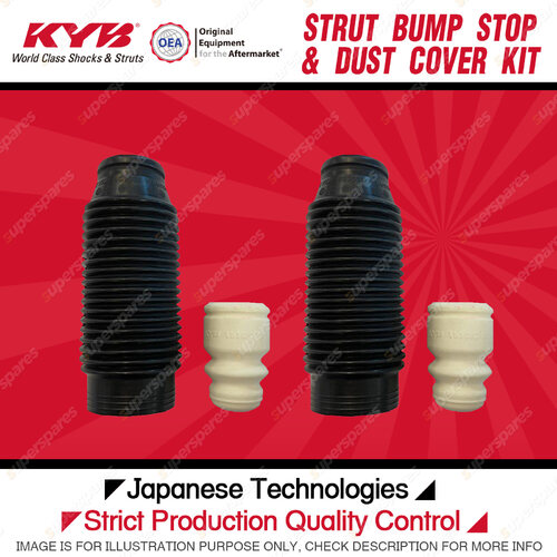 2x KYB Front Strut Bump Stop + Dust Cover Kit for Hyundai i20 PB FWD Hatchback