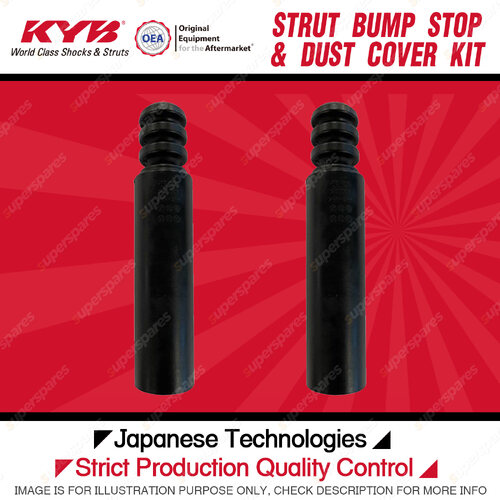 2x Rear KYB Strut Bump Stop + Dust Cover Kit for Nissan Pulsar Sylphy B17 C12