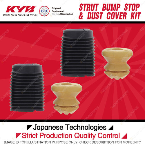 2x Front KYB Strut Bump Stop + Dust Cover Kit for BMW 640i 650i F12 3.0L 4.4L