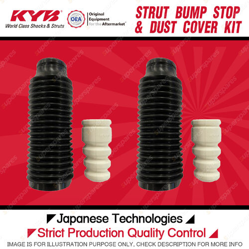 2x Front KYB Strut Bump Stop + Dust Cover Kit for Chevrolet Captiva C100 07-11