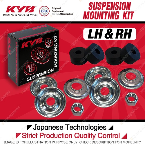 2x KYB Rear Bush + Washer Mounting Kit for Toyota Hilux Surf KZN185R Wagon 95-00