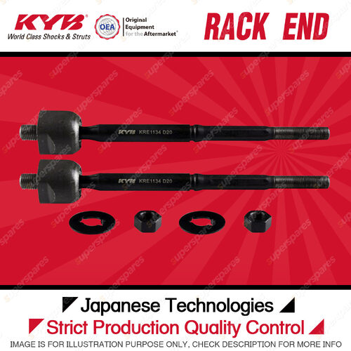 2x KYB Front Rack Ends for Toyota Echo NCP10R NCP12R NCP13R 1.3L 1.5L 1999-2005