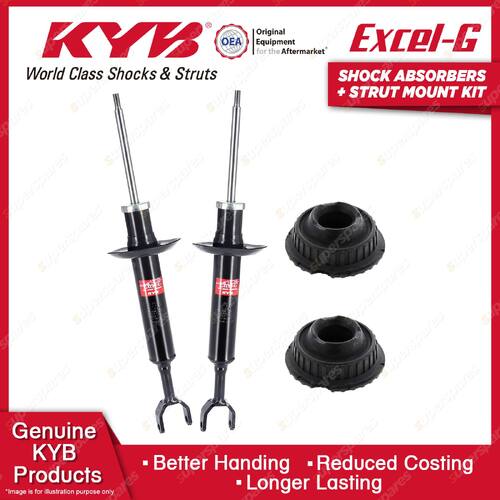 2x Front KYB Shock Absorbers Strut Mount Kit for Audi A6 C5 Avant Quattro 01-04