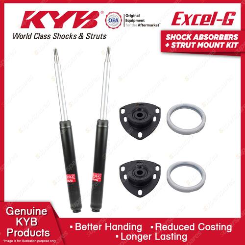 2 Front KYB Shock Absorbers Strut Mount Kit for Audi A6 C4 V6 30V Quattro 97-97