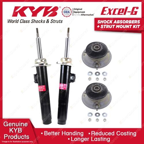 Front KYB Shock Absorbers Strut Mount Kit for BMW X1 E84 sDrive 18 20 d i 10-15