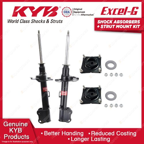 2 Front KYB Shock Absorbers + Strut Mount Kit for Ford Escape BA ZA AJ SUV 01-04