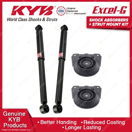 2x Rear KYB Shock Absorbers + Strut Mount Kit for Ford Mondeo HB ZH20 95-96