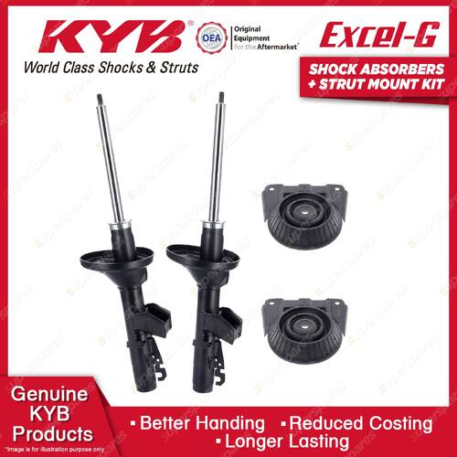 2x Rear KYB Shock Absorbers Strut Mount Kit for Ford Cougar SW LCBA Coupe 99-01