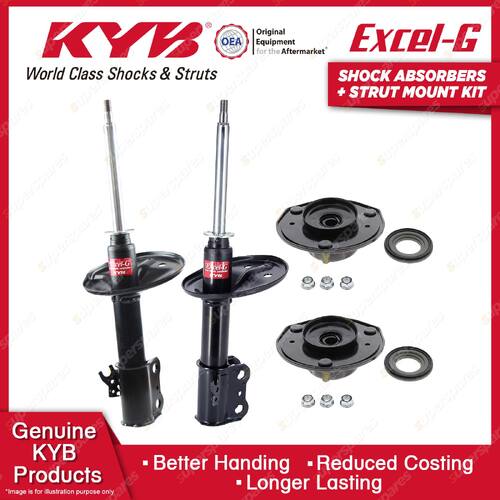 Pair Front KYB Shock Absorbers Strut Mount Kit for Holden Apollo JP Sedan 96-97