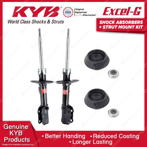 Front KYB Shock Absorbers Strut Mount Kit for Honda Jazz GD3 GD1 Hatchback 02-03