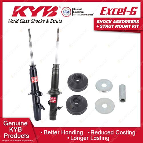 2x Front KYB Shock Absorbers + Strut Mount Kit for Honda Accord CB9 Wagon 92-94