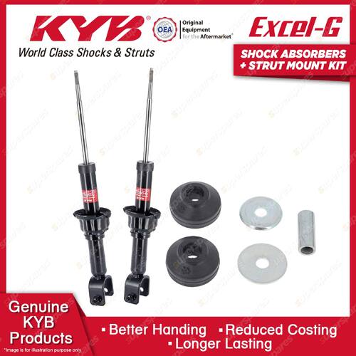 2 Rear KYB Shock Absorbers + Strut Top Mount Kit for Honda Civic EG EH 91-95