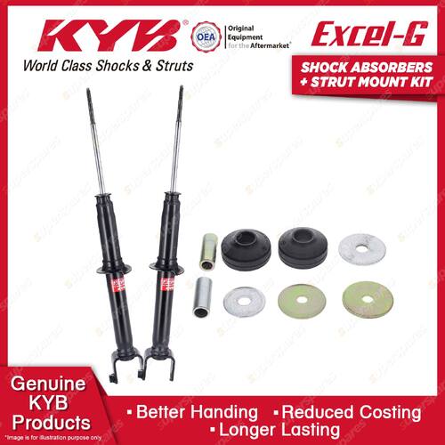 2 Rear KYB Shock Absorbers Strut Mount Kit for Honda Prelude BA8 BB1 BB2 BB5 BB6