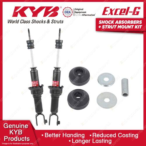 2 Rear KYB Shock Absorbers + Strut Top Mount Kit for Honda Civic EJ EK 95-00