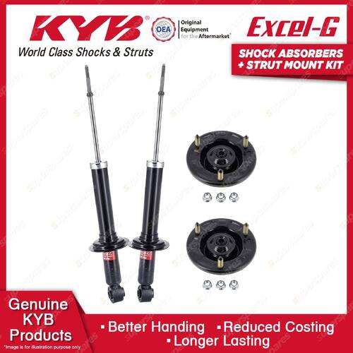 Pair Rear KYB Shock Absorbers Strut Mount Kit for Hyundai Sonata EF Sedan 98-01