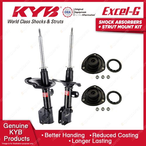 Front KYB Shock Absorbers Strut Mount Kit for Kia Grand Carnival VQ Wagon 06-15