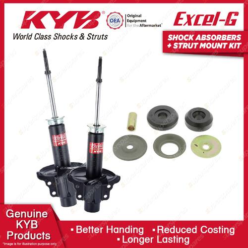 2x Front KYB Shock Absorbers Strut Mount Kit for Kia Sportage JA553 FE SUV 99-04