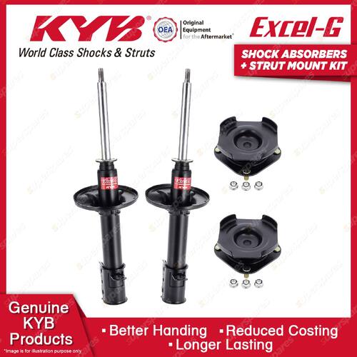 Pair Rear KYB Shock Absorbers Strut Mount Kit for Mazda 626 MX-6 GE FS KL 91-97